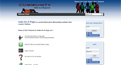 Desktop Screenshot of community.indiaonapage.com